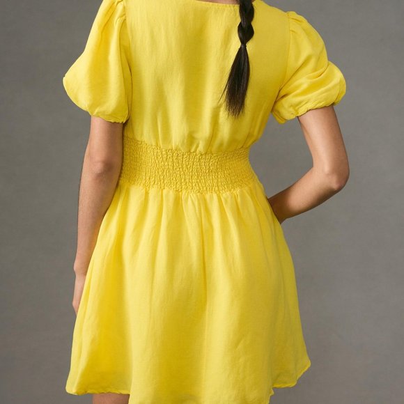 The Katerina Button-Front Mini Dress by Anthropologie - Picture 6 of 8